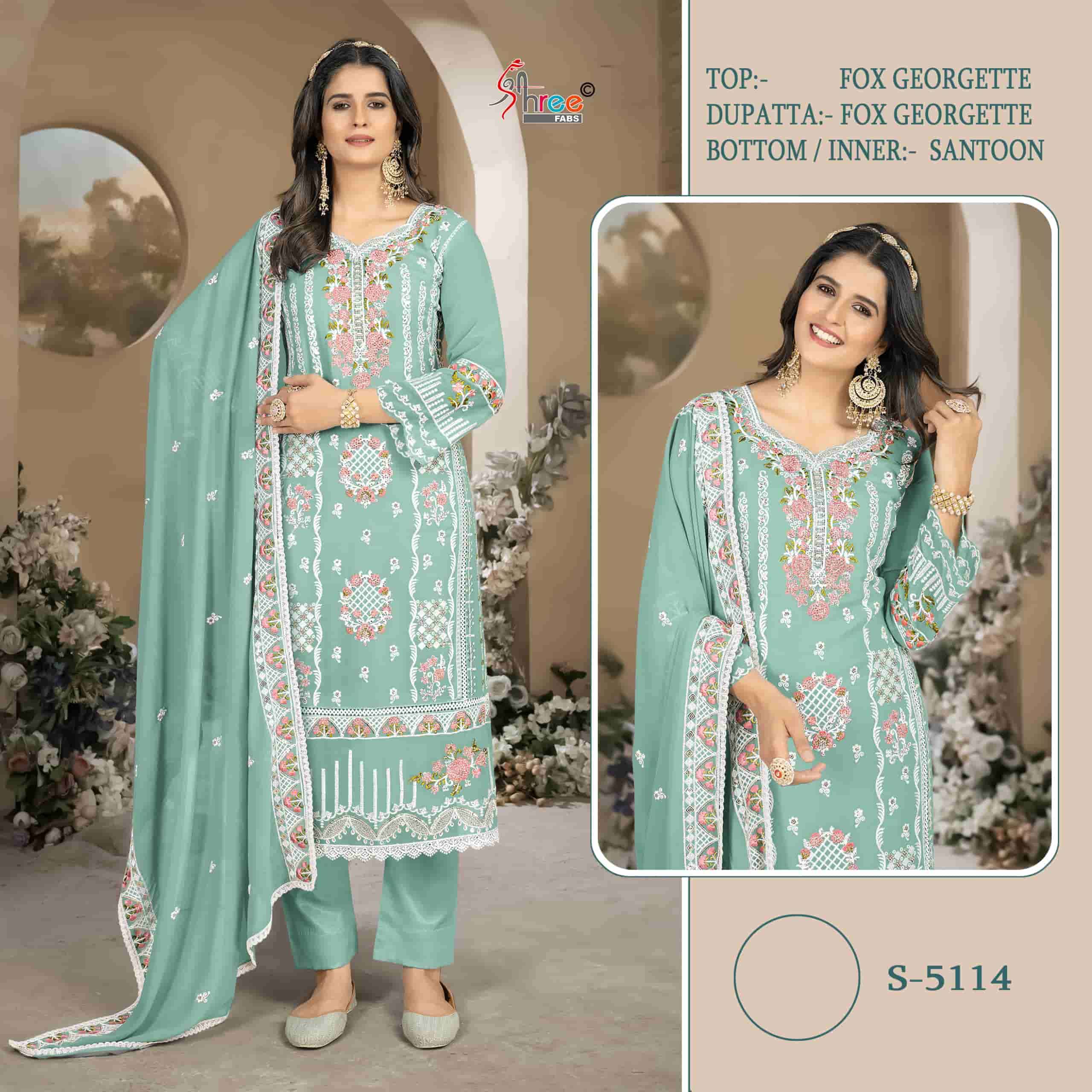 Shree Fabs S 5114 Colors Pakistani Georgette Designer Salwar Suit Wholesalers