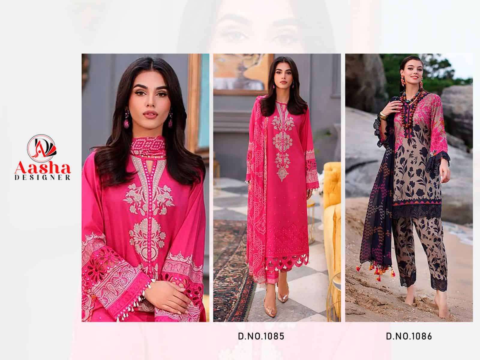 Aasha Designer Sana Safinaz Muslin Cotton Suit