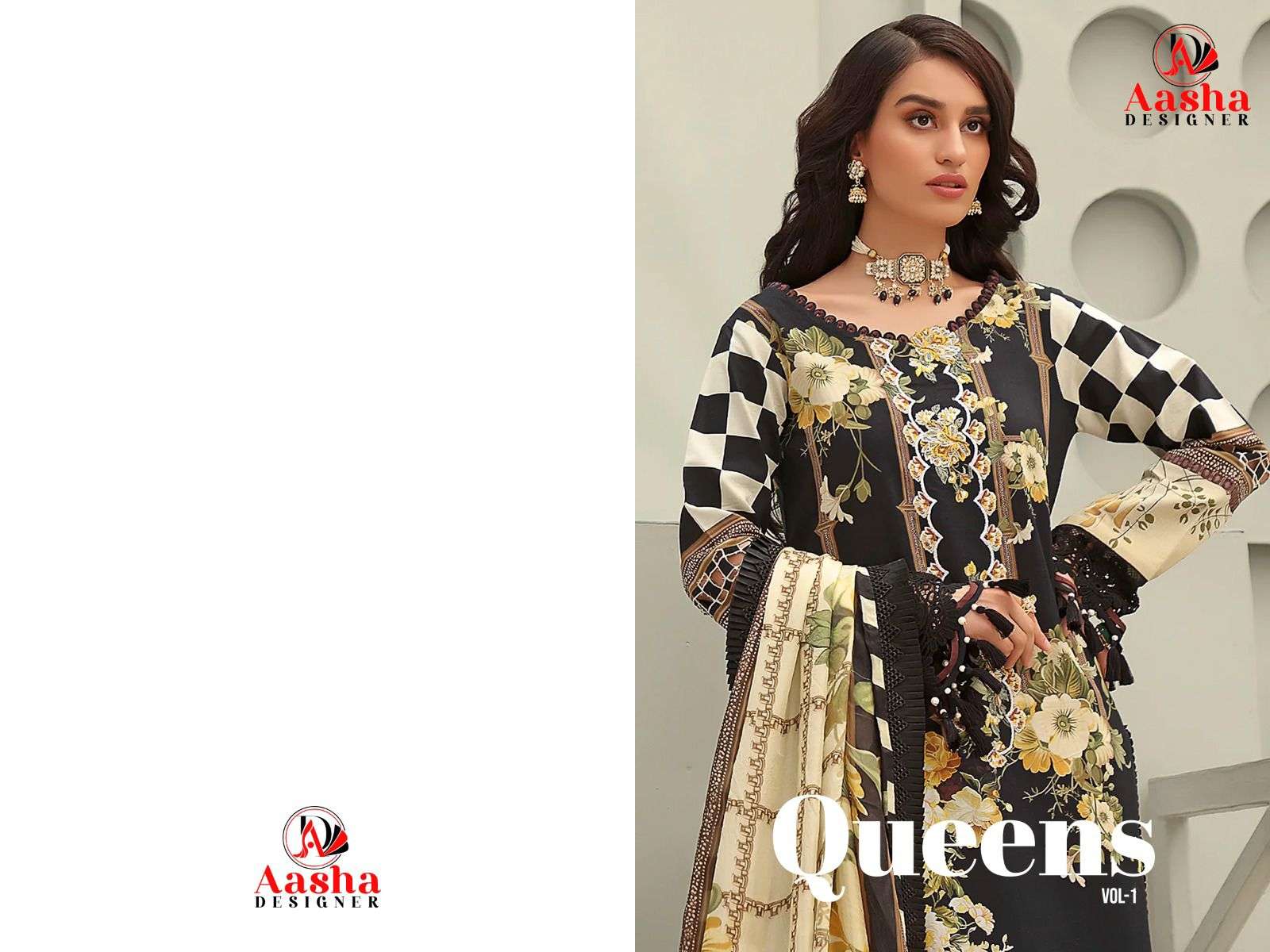 Aasha Queens Vol 1 Cotton Dress Material