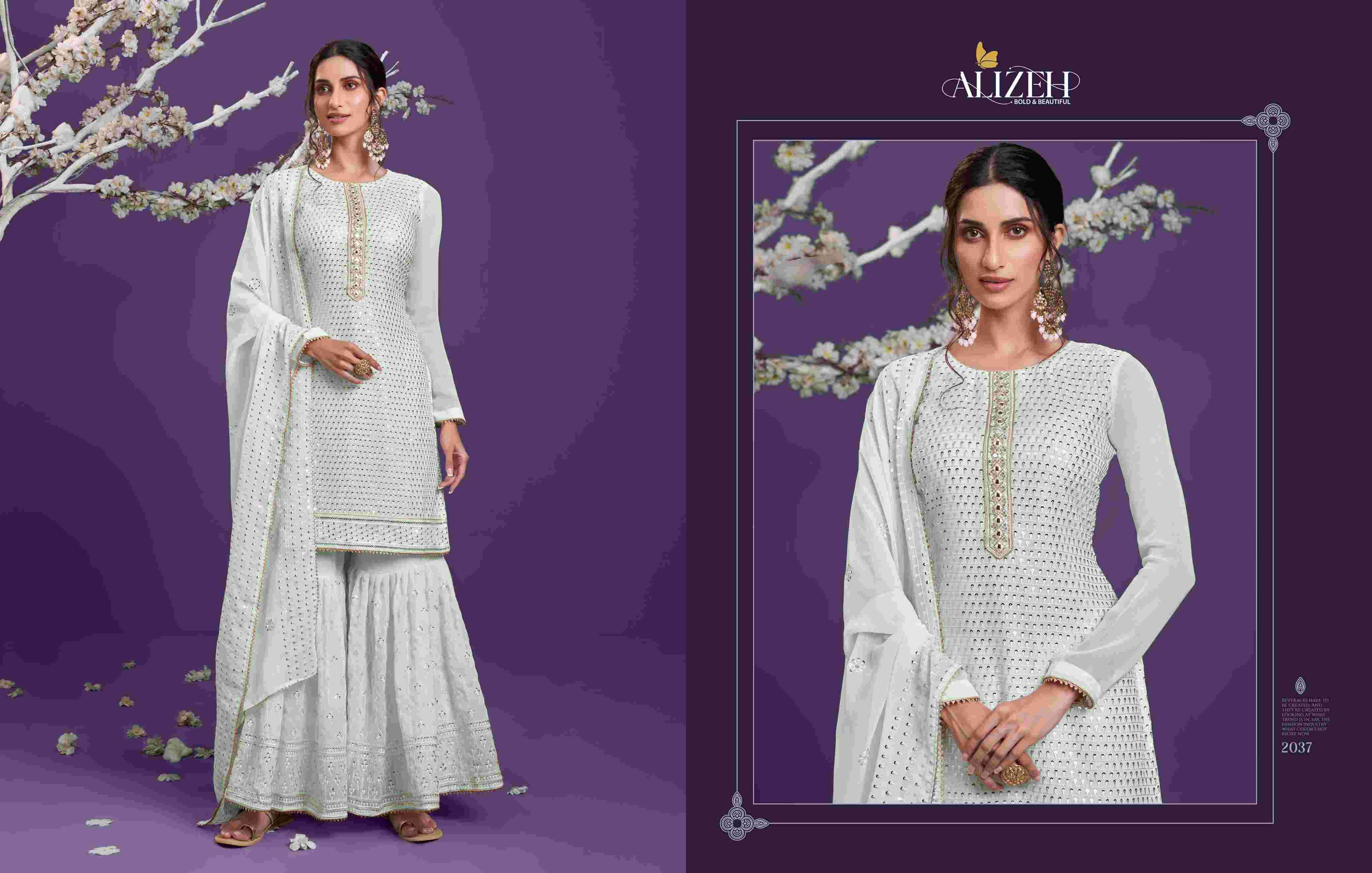 Alizeh Zaida Vol 9 Party Wear Gharara Sharara Dress Collection in