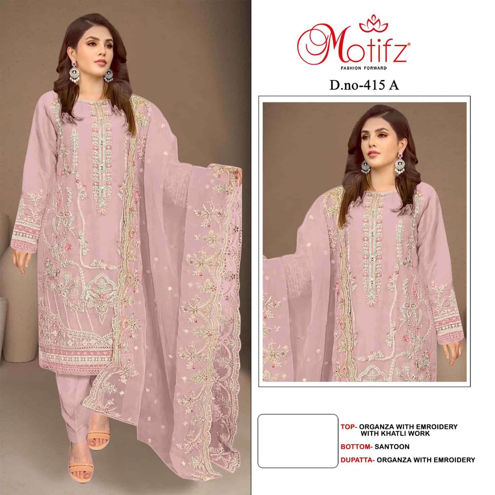 Motifz 415 A Designer Pakistani Salwar Suit