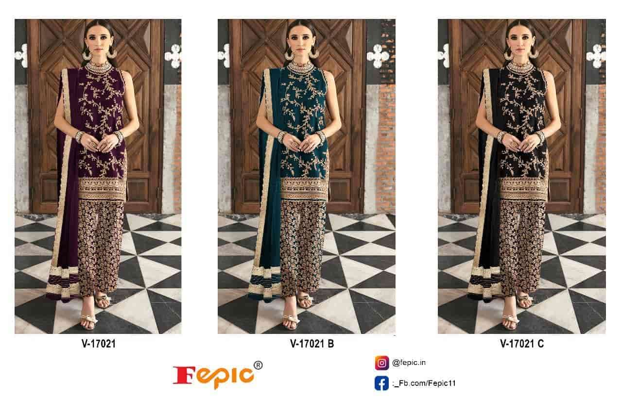 Fepic V 17021 Colors Exclusive Latest Designer Style Party Wear Velvet Collection