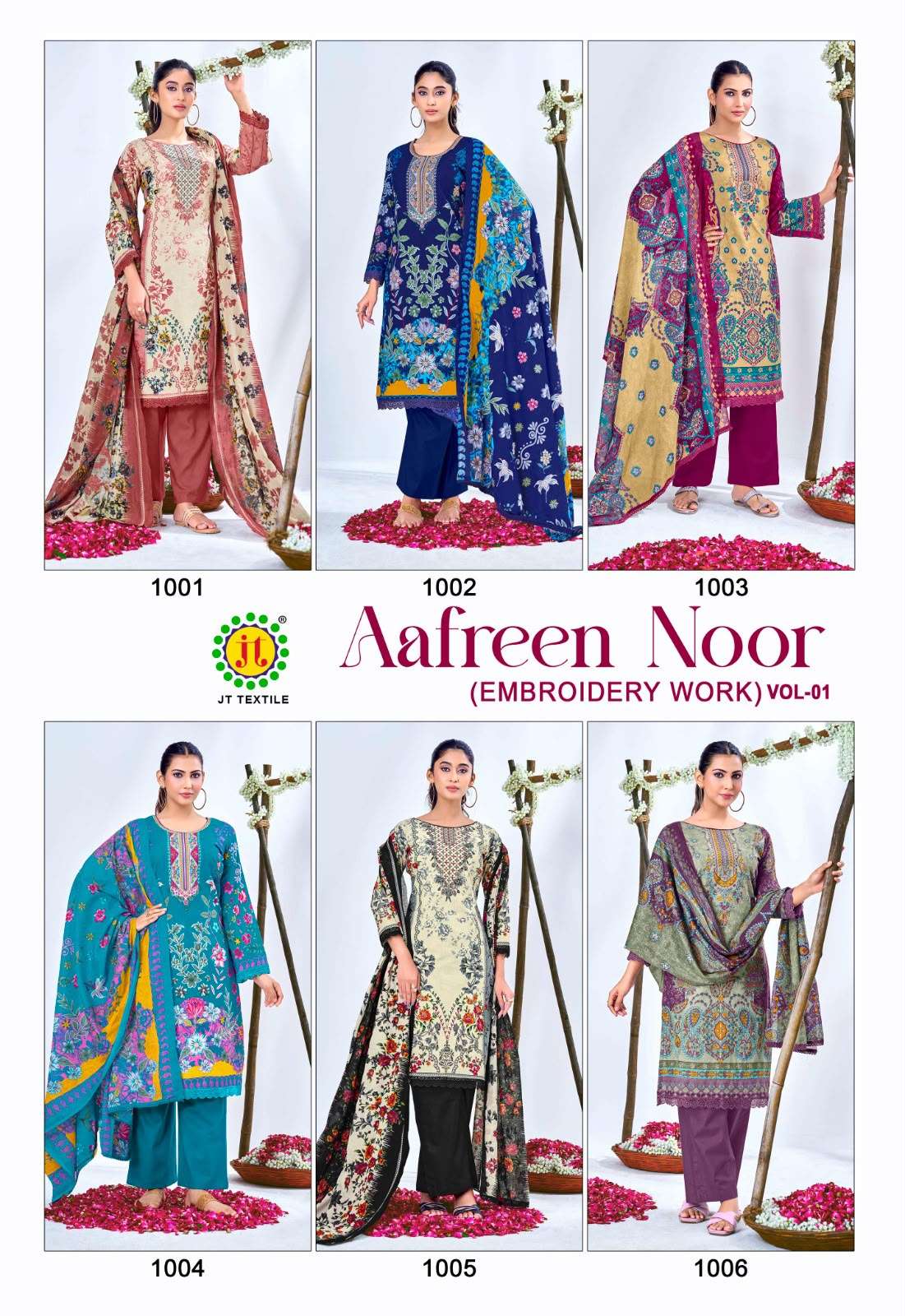 Jt Aafreen Noor Vol 1 Fancy Cotton Dress Material