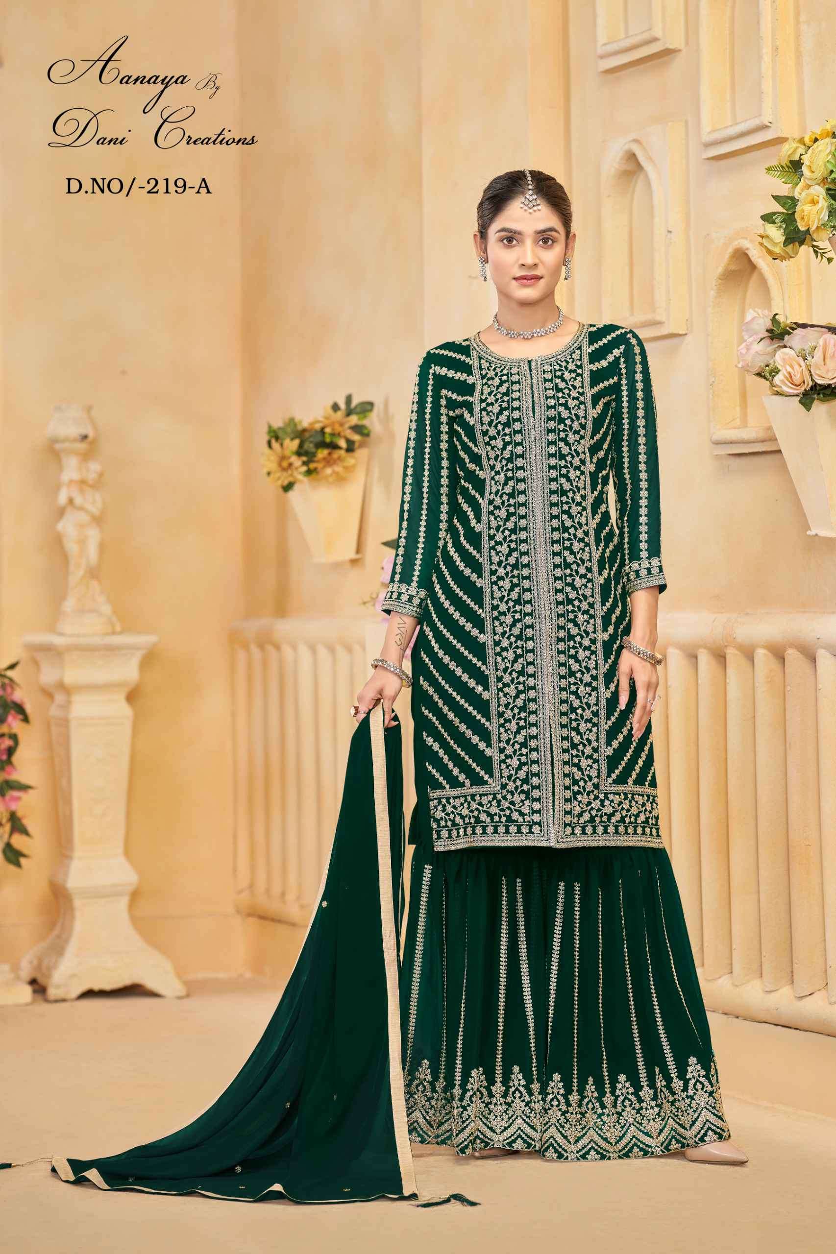 Aanaya Vol 219 Partywear Style Sharara Design Dress