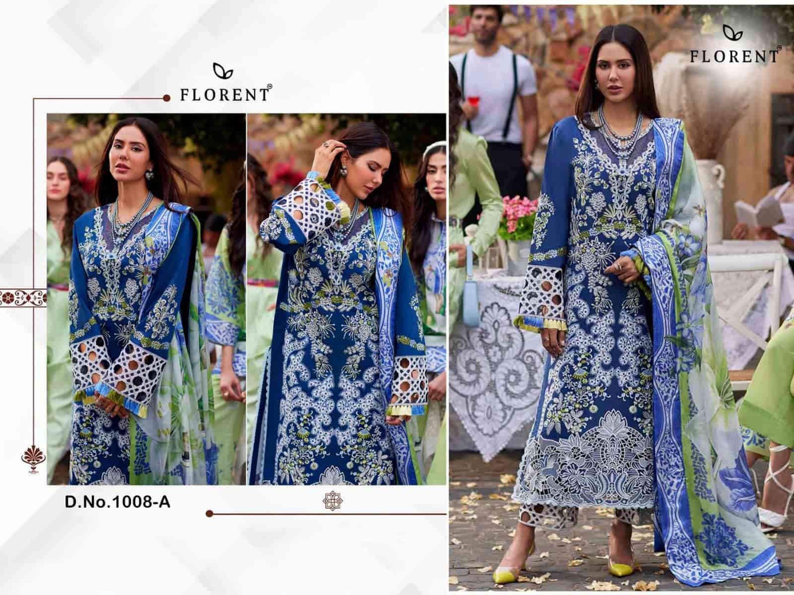 Florent 1008 Colors Fancy Designer Rayon Embroidered Salwar Suit Exporter
