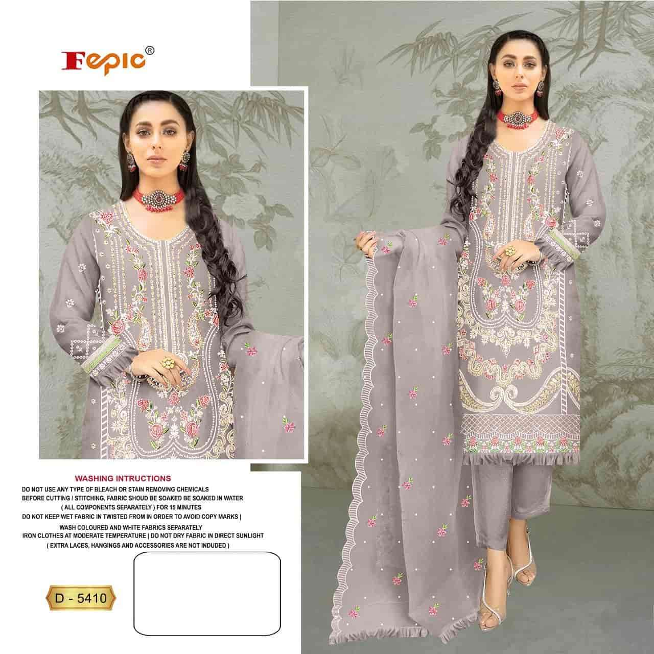 Fepic D 5410 Colors Pakistani Style Designer Suit Online Wholasaler