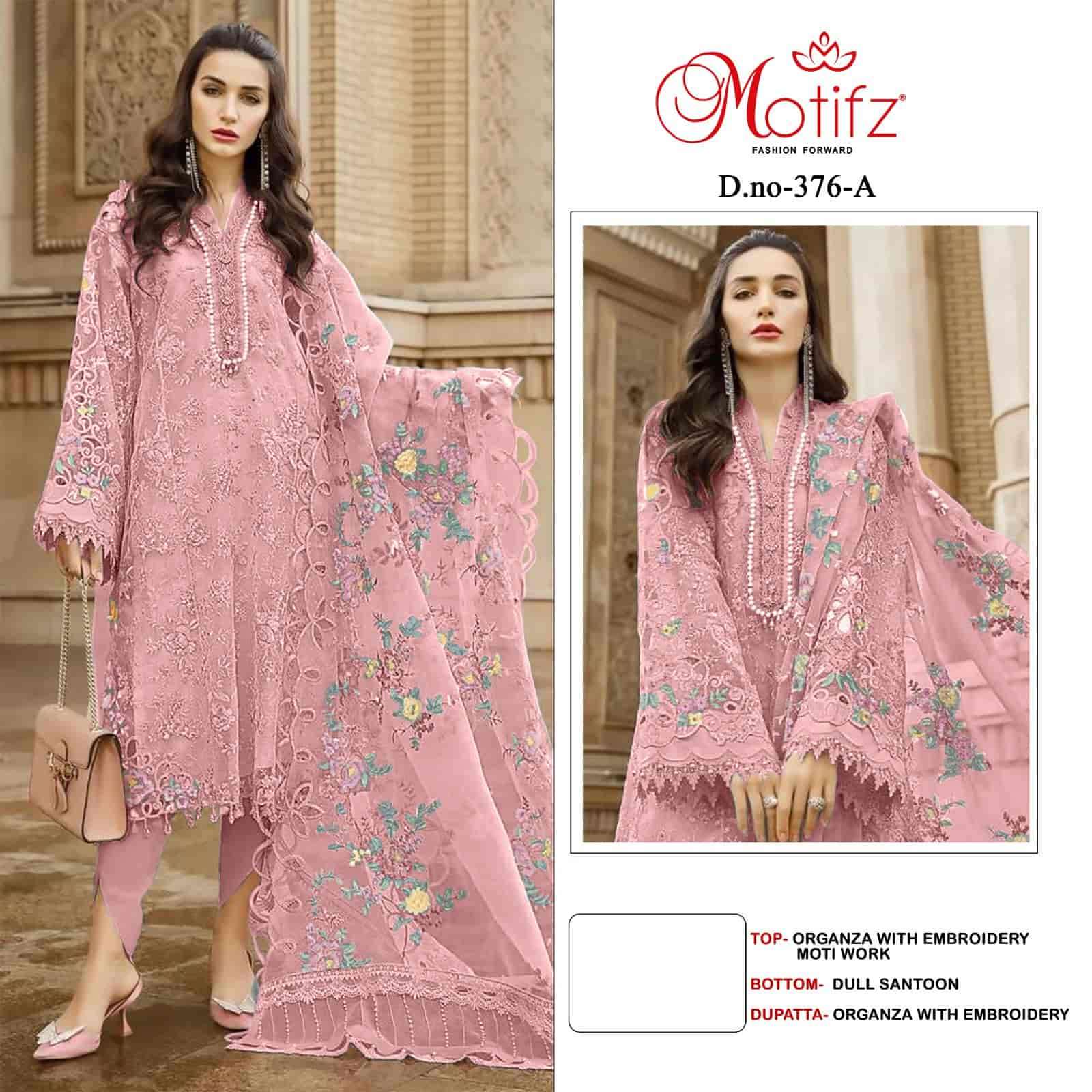 Motifz 376 Colors Party Wear Style Latest New Designs Salwar Suit Wholesalers