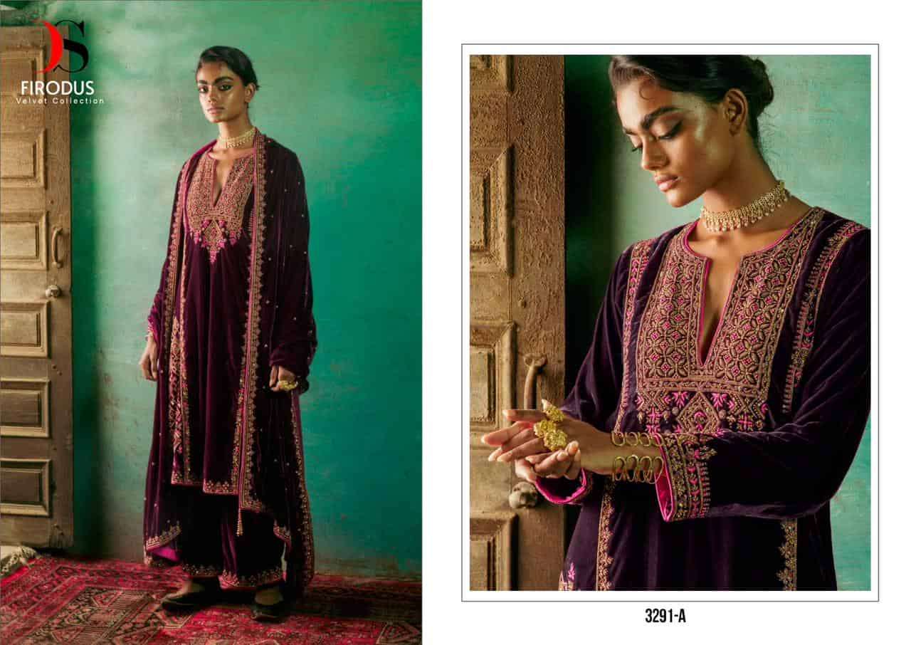 Deepsy Velvet Pakistani Festive Suit 3291 A
