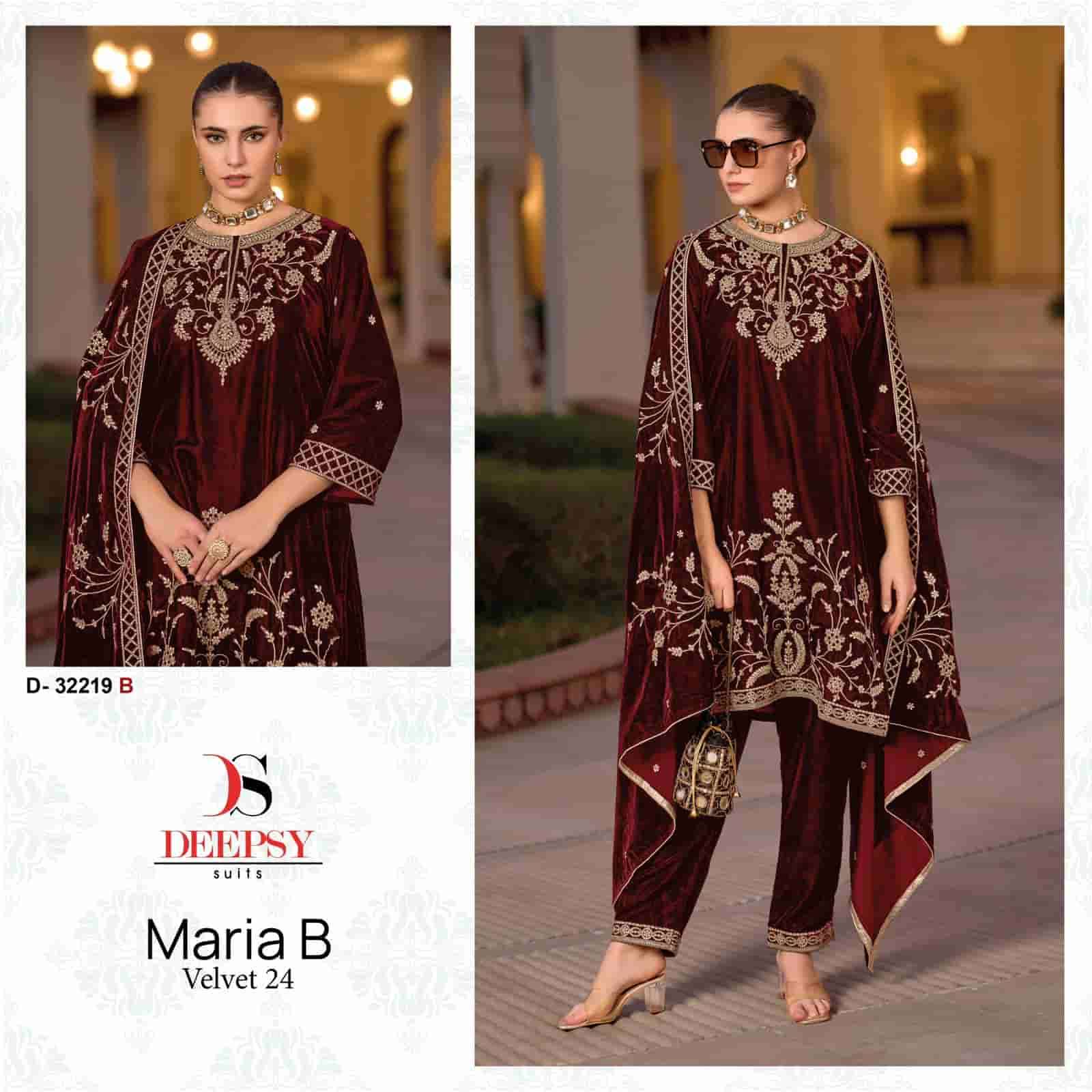 Deepsy D 32219 B Festive Wear Style Designer velvet Salwar Suit Exporter