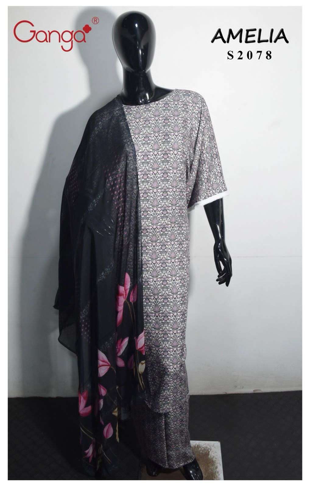 Ganga Amelia 2078 Premium Wear Pashmina Salwar Kameez