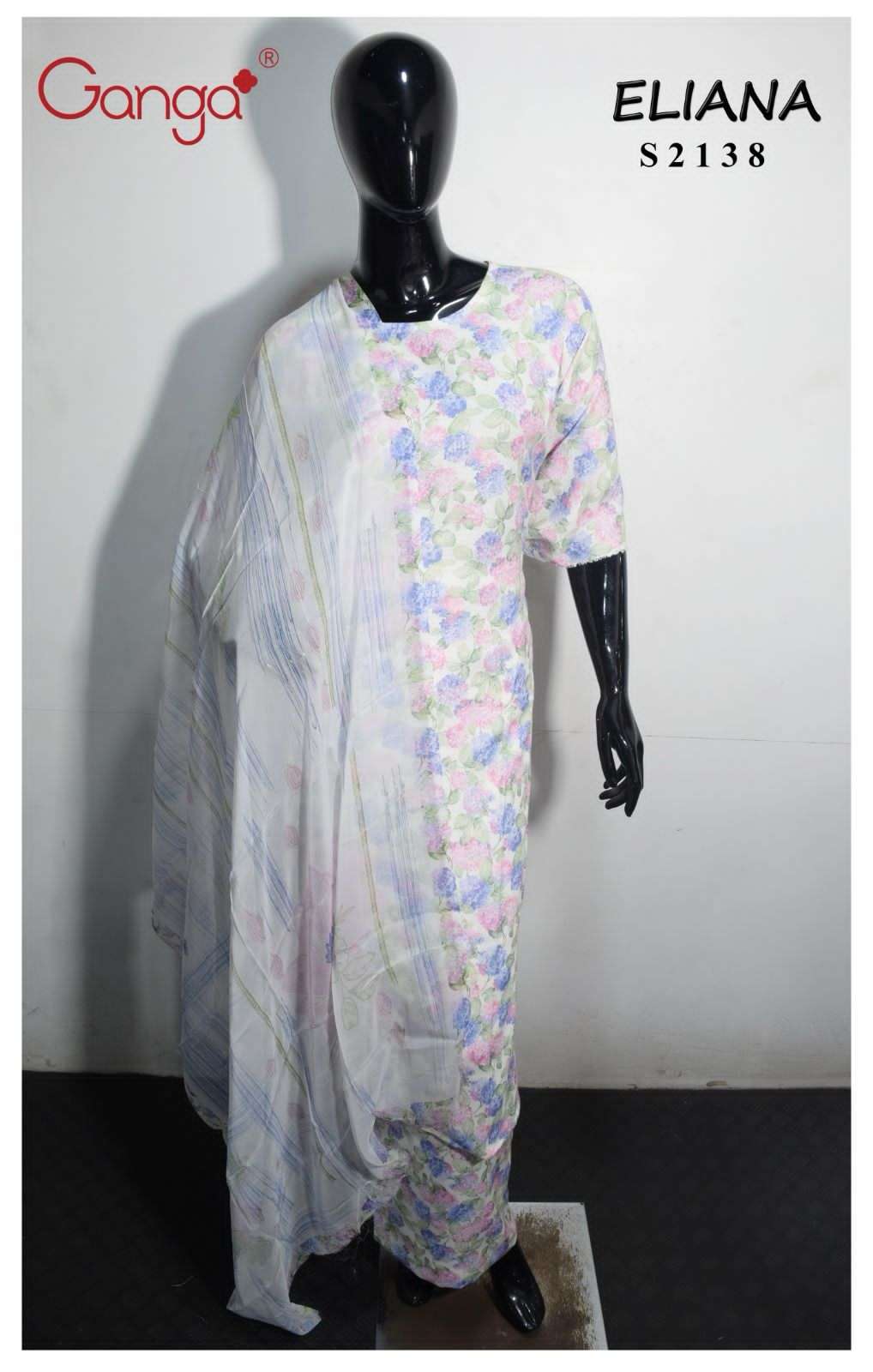 Ganga Eliana 2138 Premium Wear Pashmina Branded Winter Suits