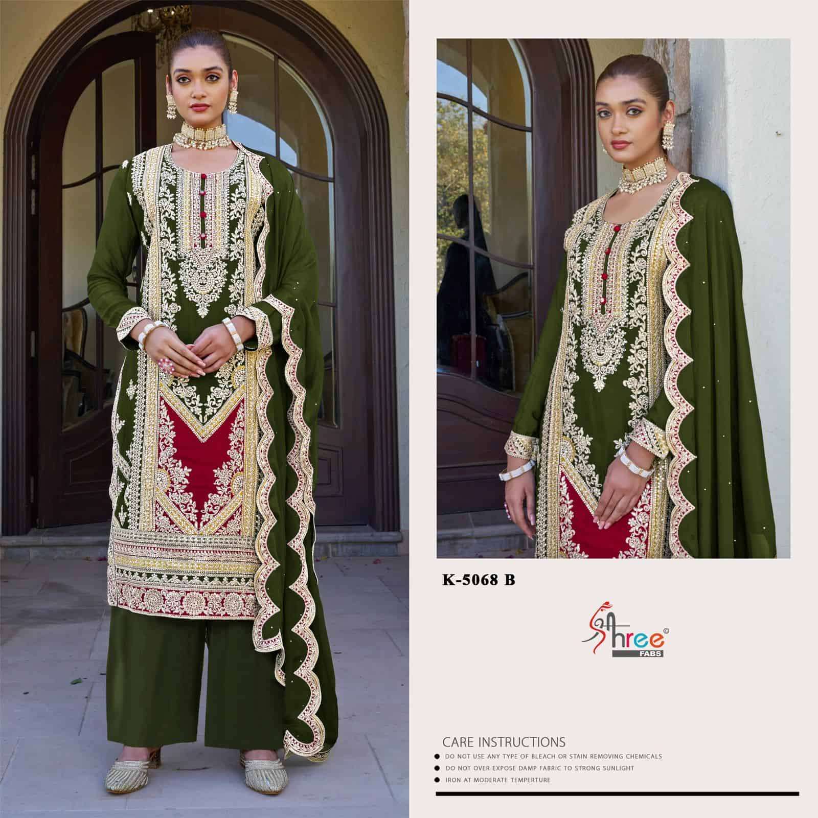 Shree Fabs K 5068 Colors New Latest Embroidered Designer Salwar Kameez Wholesalers