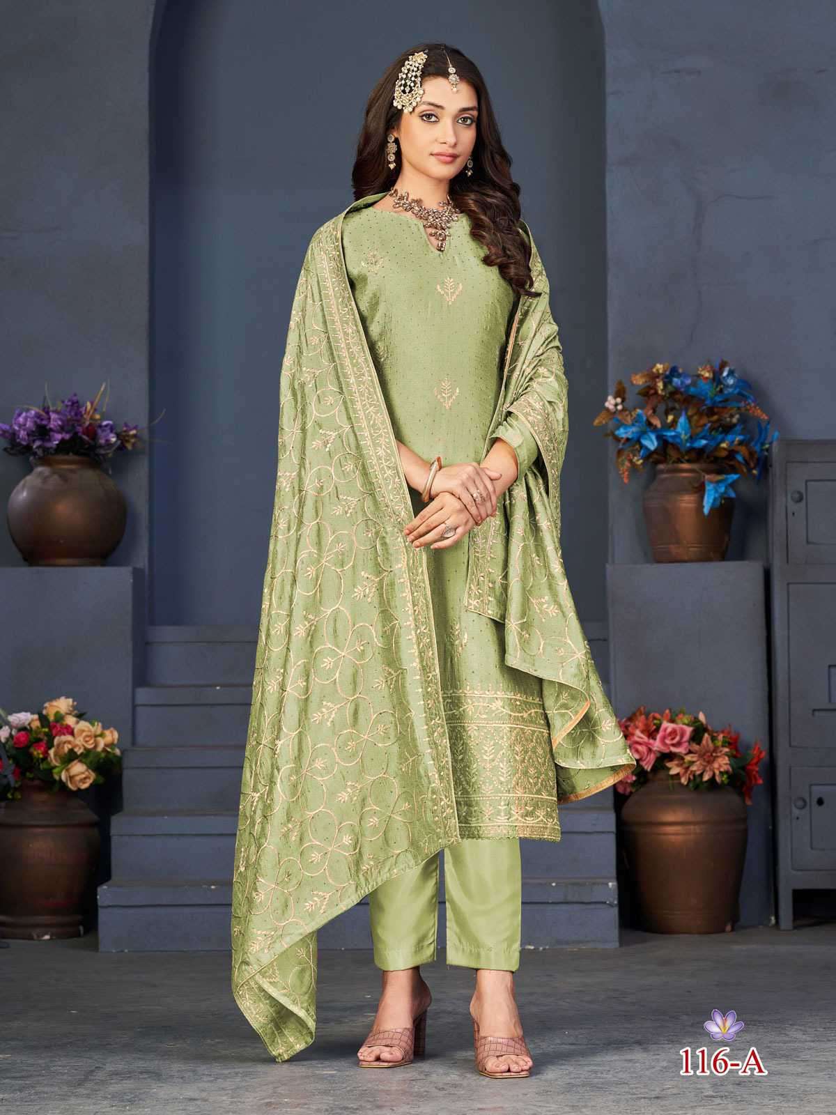 Alfaaz Riona Festive Wear Dola Jacquard Semi Stitched Dress New Collection