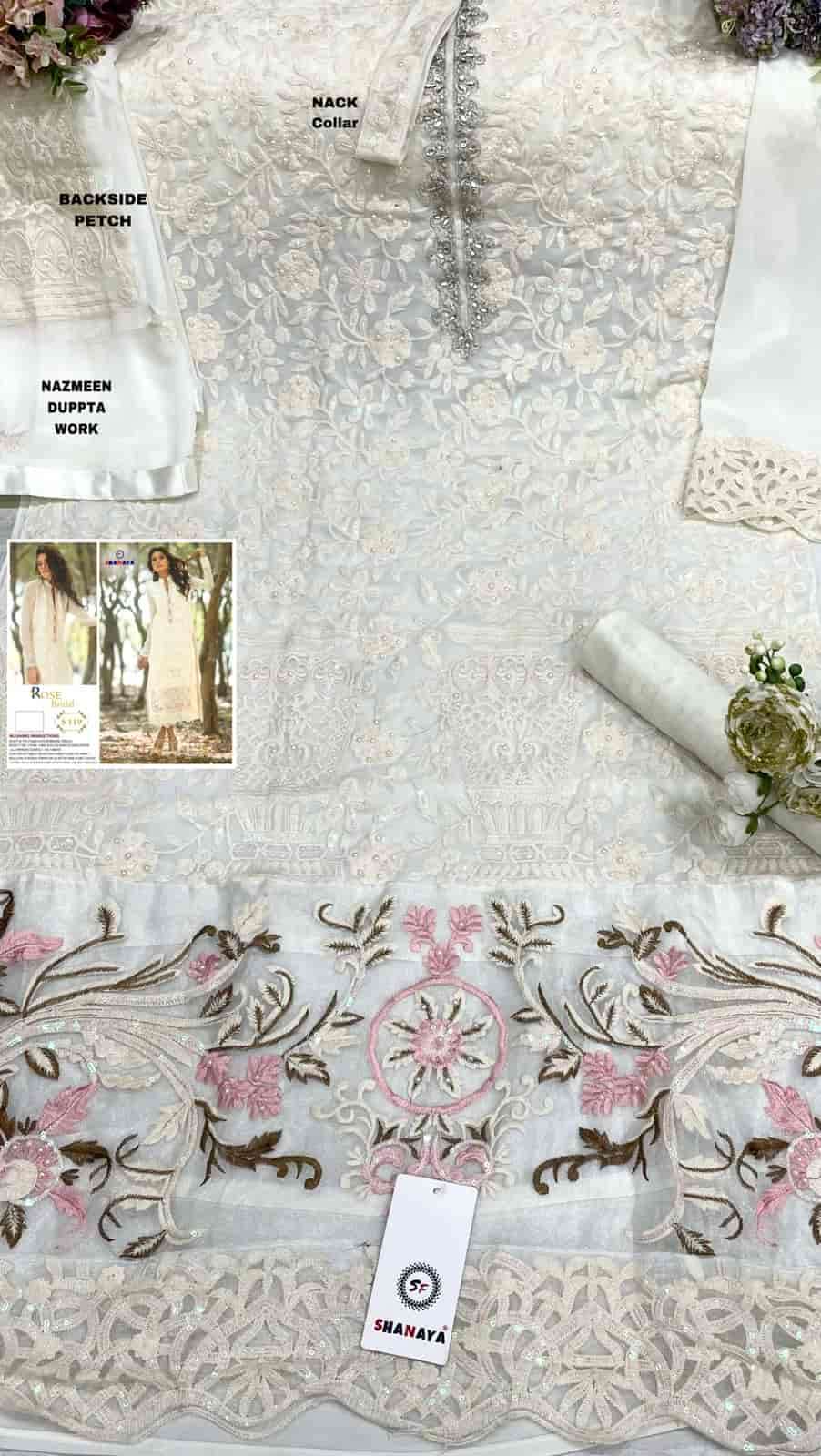 Shanaya S 119 Pakistani Style Designer Georgette Embroidered Suit Ensemble