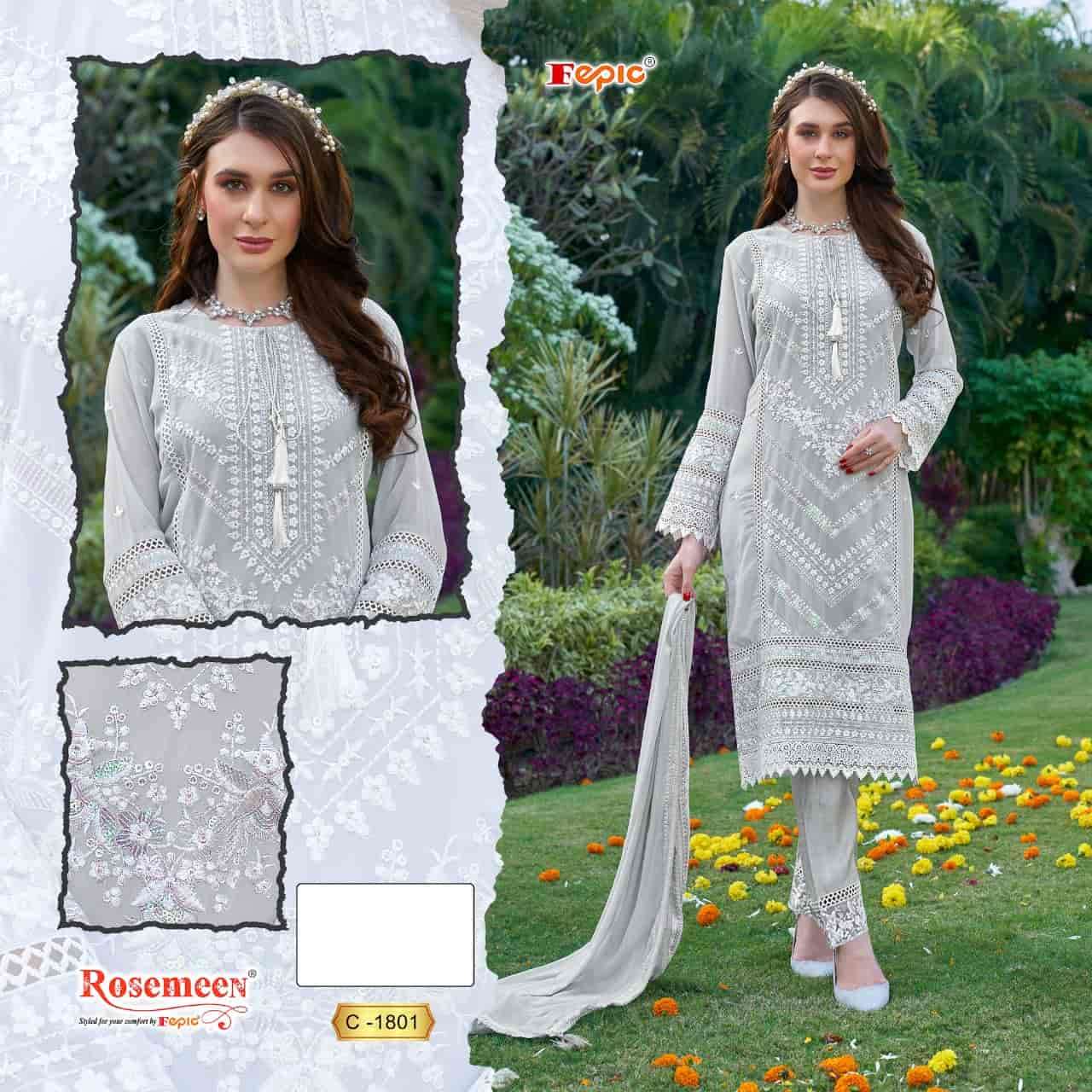 Fepic C 1801 Pakistani Style Designer Embroidered Suit Exporter