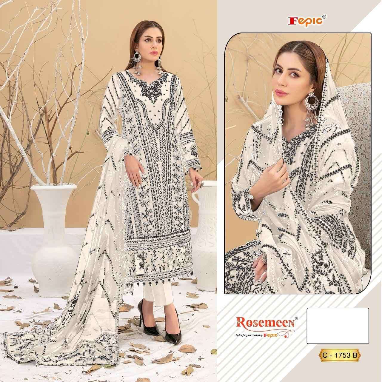 Fepic C 1753 Colors Heavy Embroidered Pakistani Dress Wedding Collection
