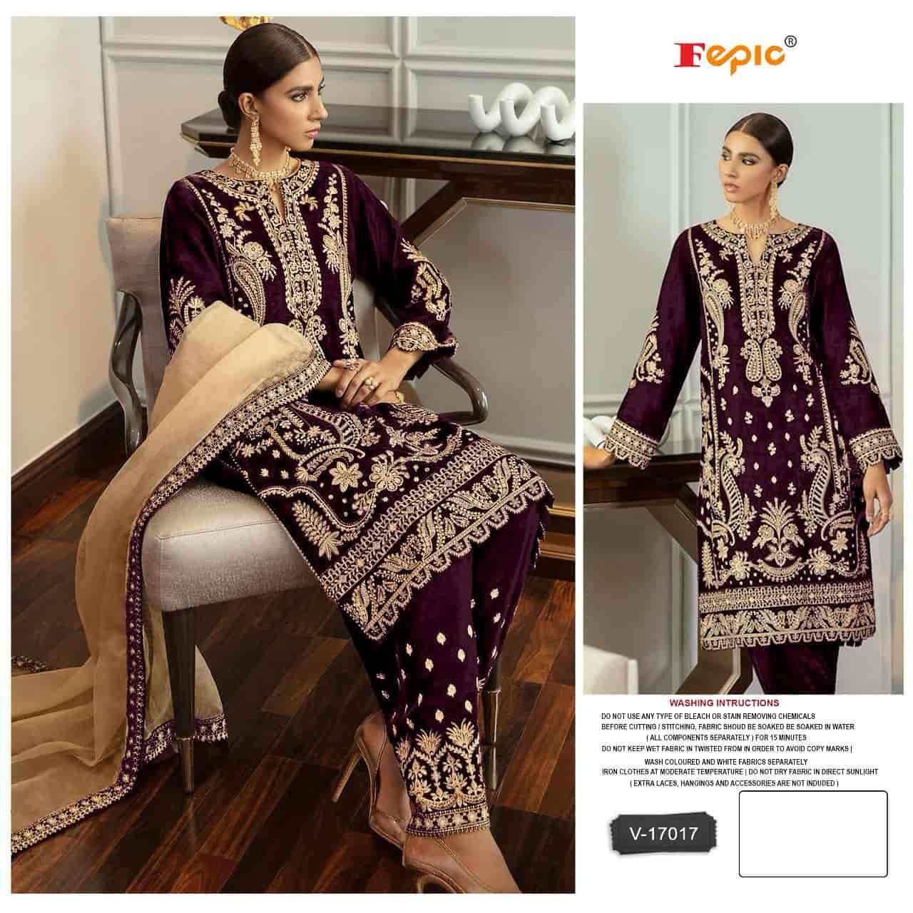 Fepic Rosemeen V-17017 Velvet Festive Suit