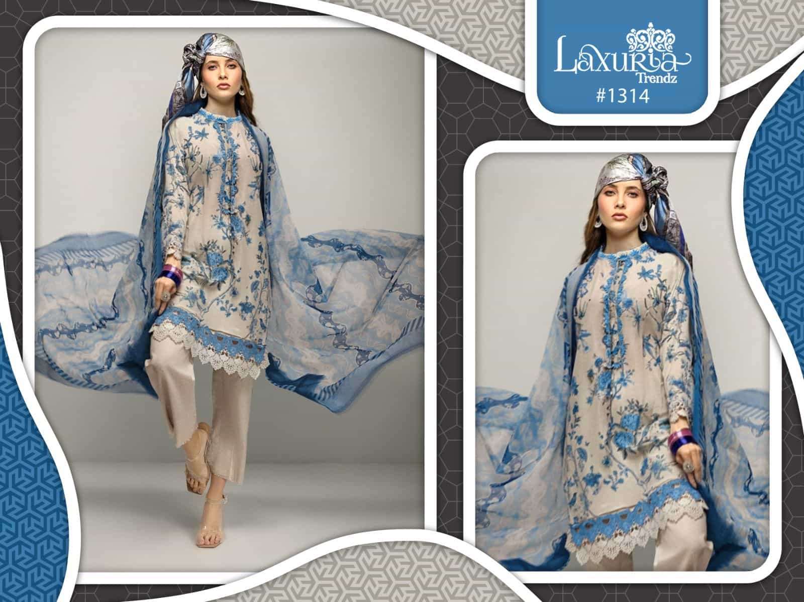 Laxuria Trends 1314 Pakistani Fancy Designer Readymade Suit
