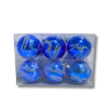 06Pcs BLUEGLITTER BALLS