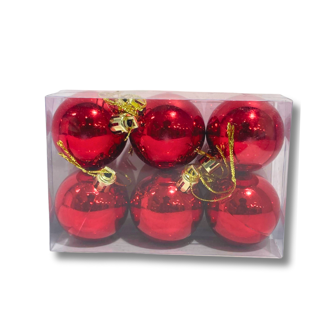 06Pcs RED BALLS