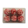 06Pcs GLITTER RED BALLS