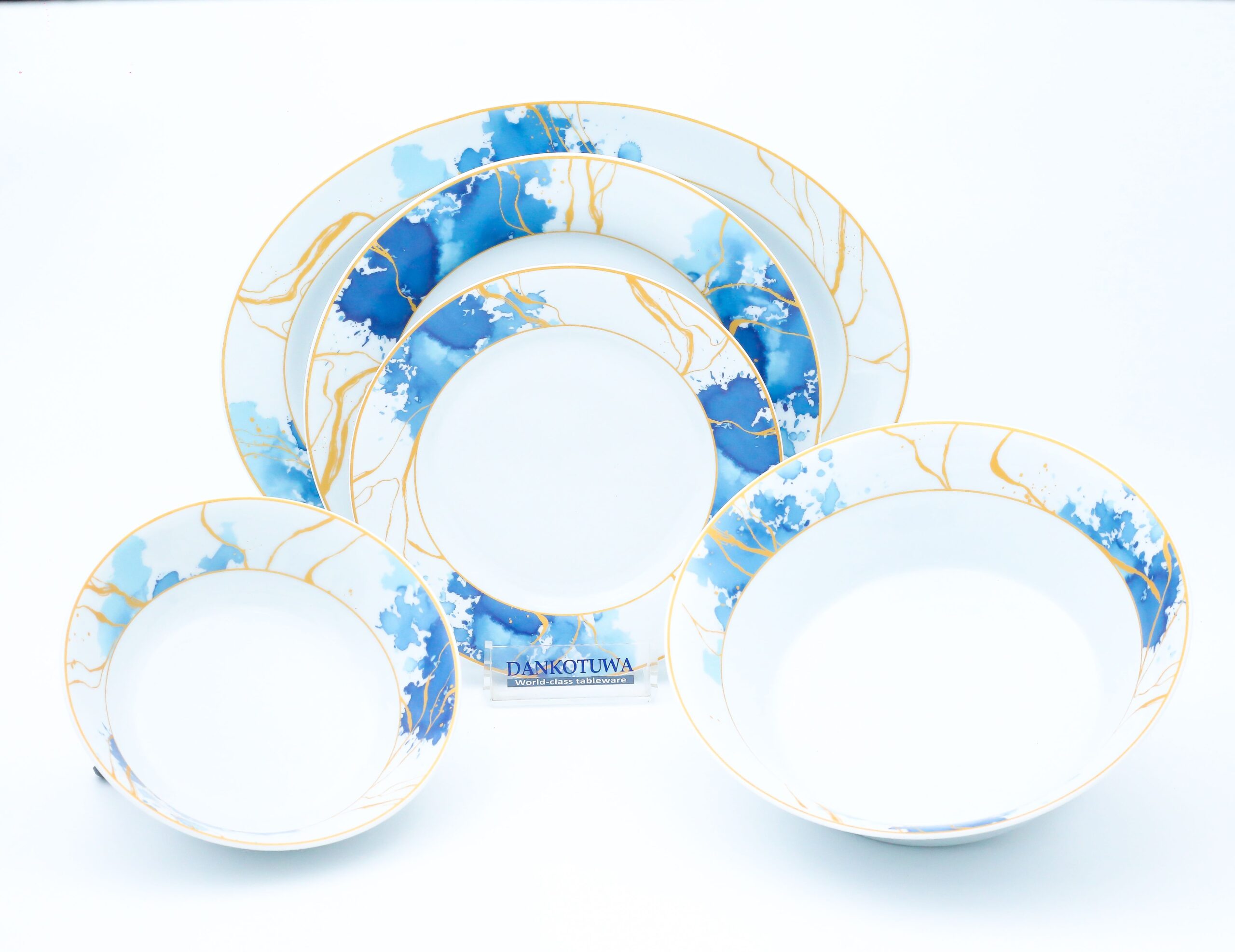 Blue Rose 12 Pieces Dinner Set