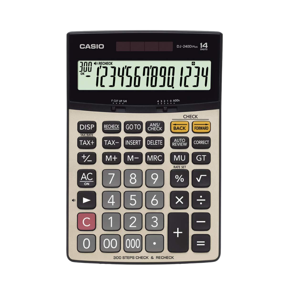 CASIO DJ 240D PLUS CALCULATOR