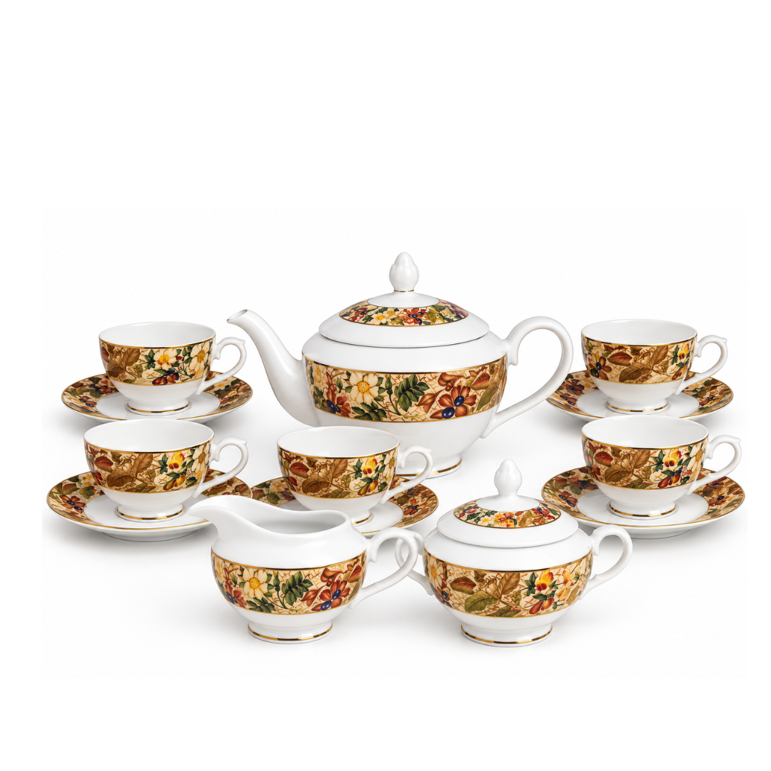 Dankotuwa Floral Tea Set 17Pcs
